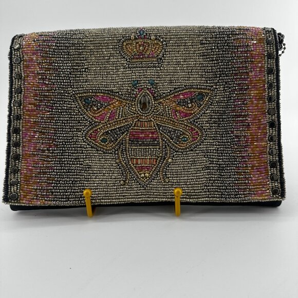 Mary Frances Queen Bee Beaded Handbag - Picture 2 of 6